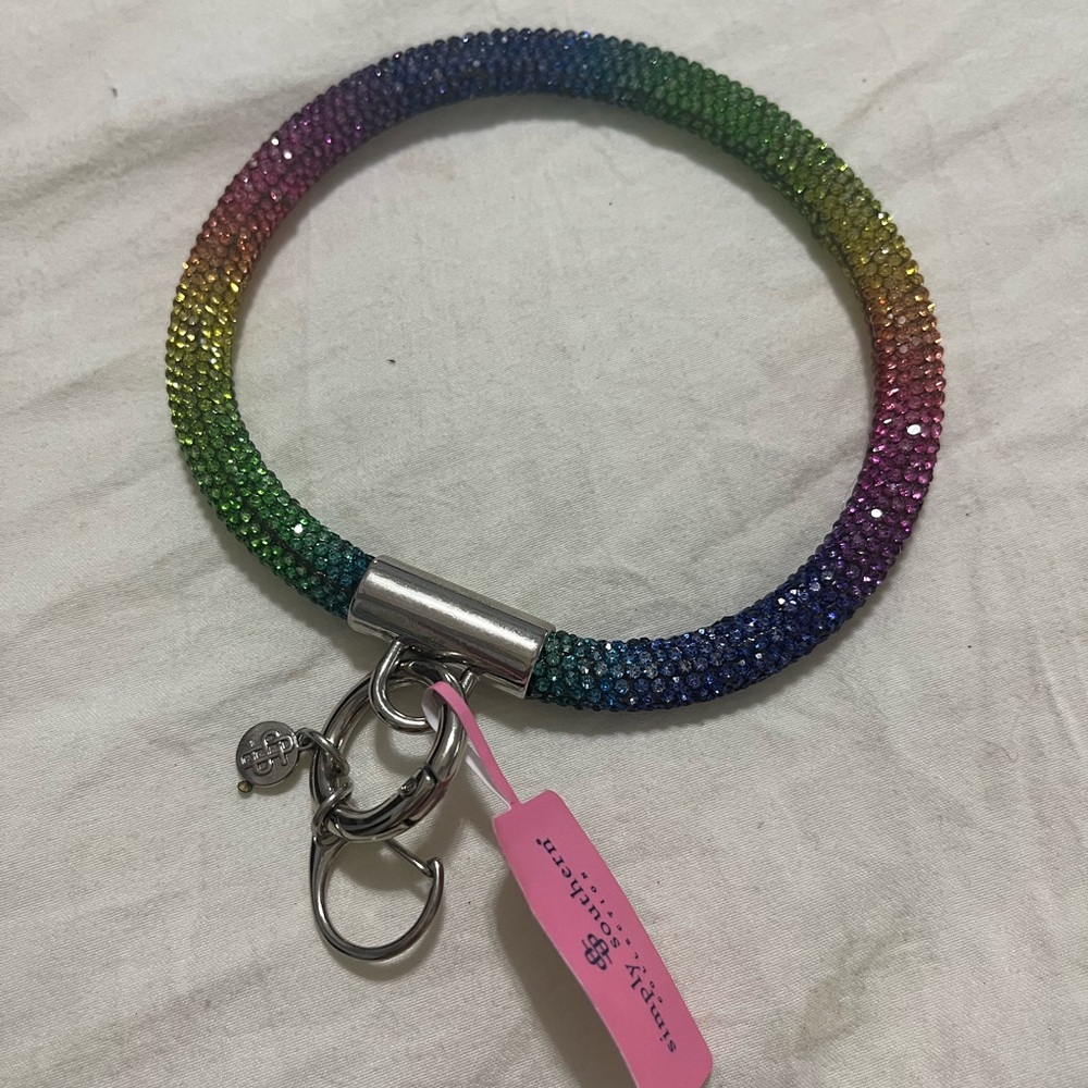 Simply Southern Rhinestone Multi
Bangle Keychain Keyring New!